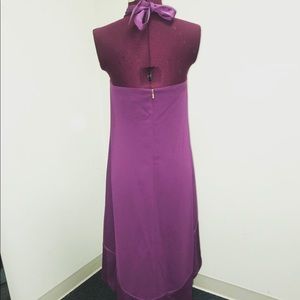 Deep Purple Halter Dress